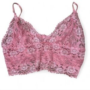 PINK Victoria's Secret Lace Bralette in Rose